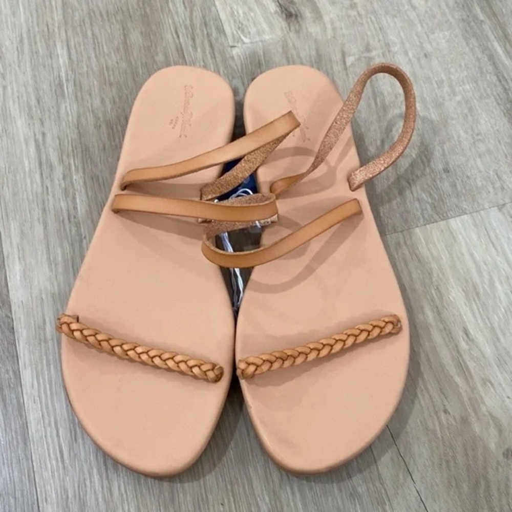 Universal Thread Light Brown Braided Strap Sandal… - image 2